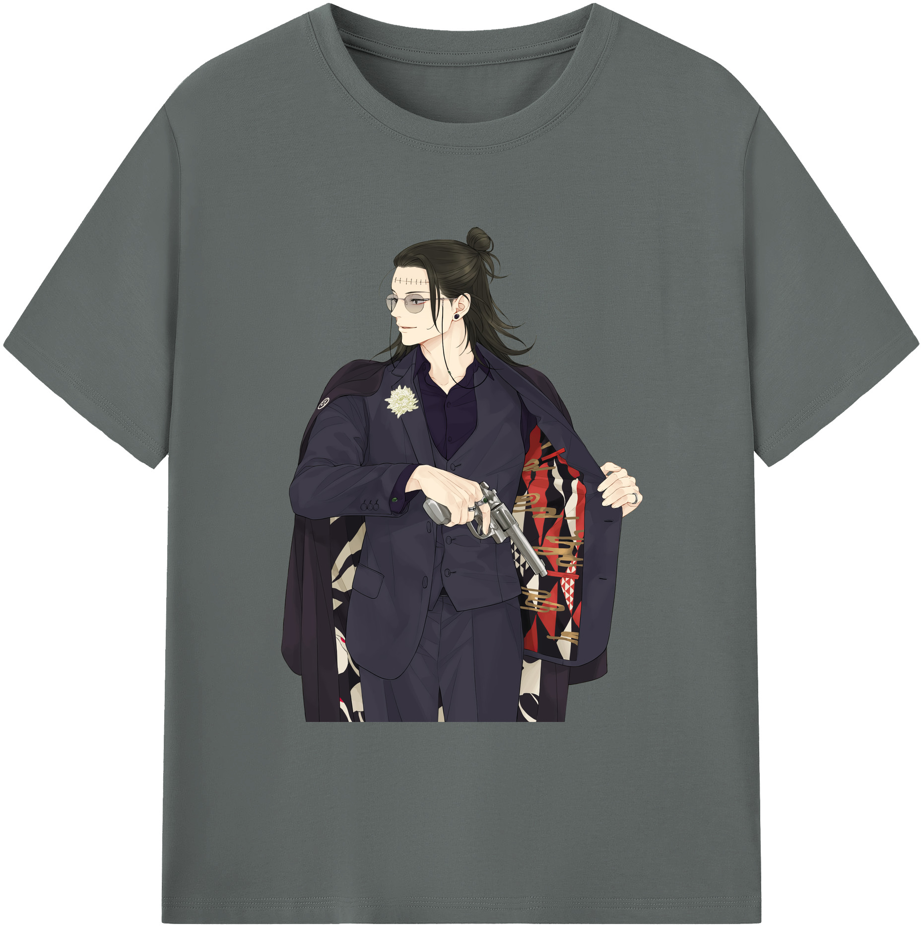 （画像用） 呪術廻戦 Jujutsu Kaisen 綿100％ メンズ半袖Tシャツ｜肌触りやわらか＆通気性
